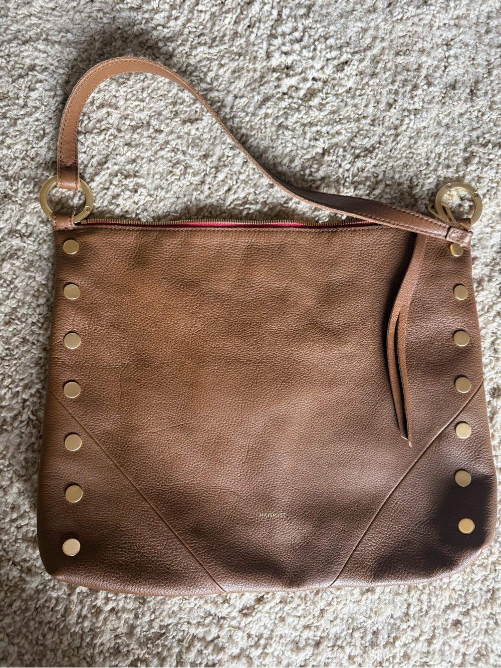 Hammitt Mahogany Leather Kyle with Gold Rivets - Picture 6 of 8